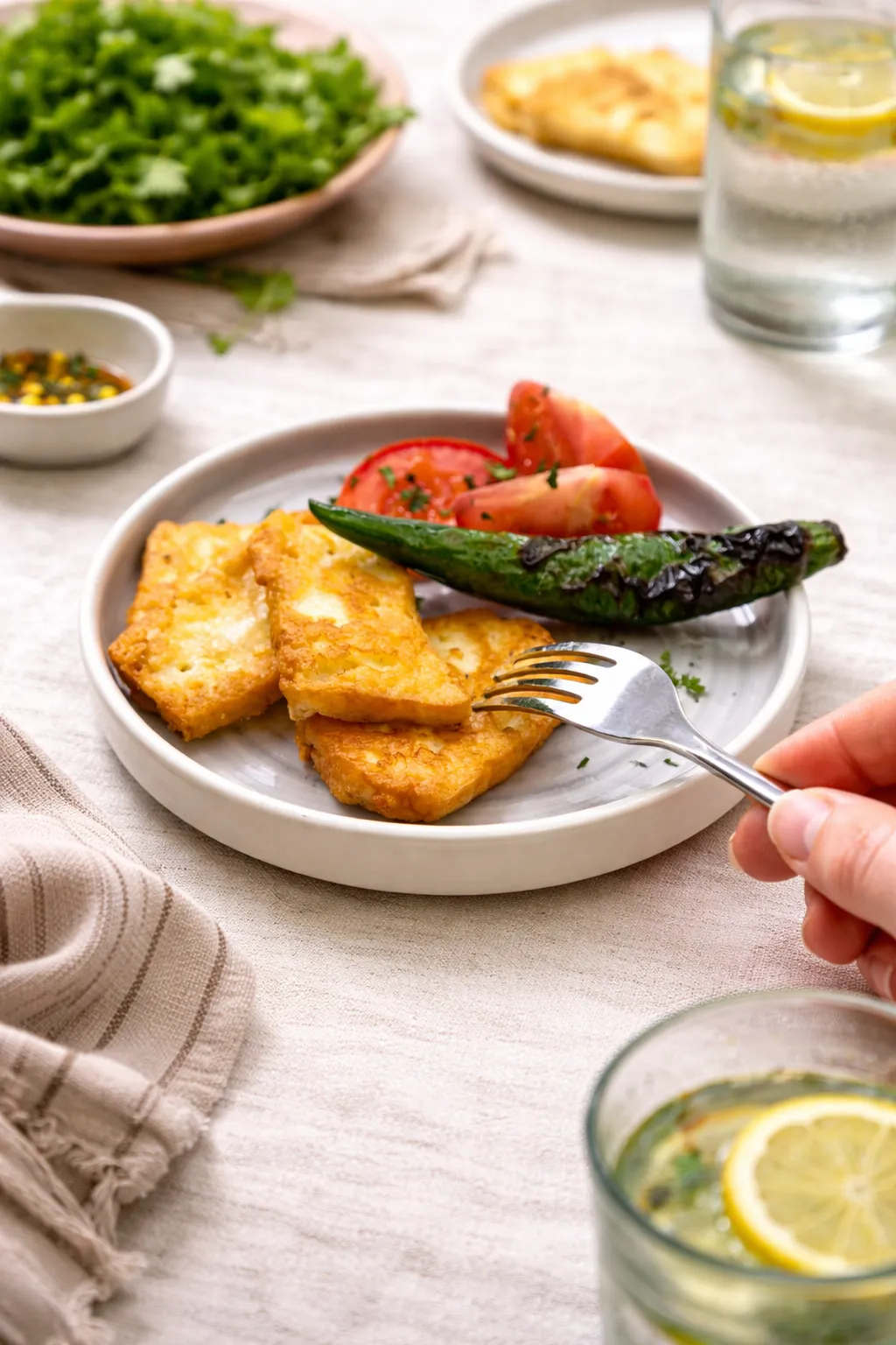 Griddled Halloumi