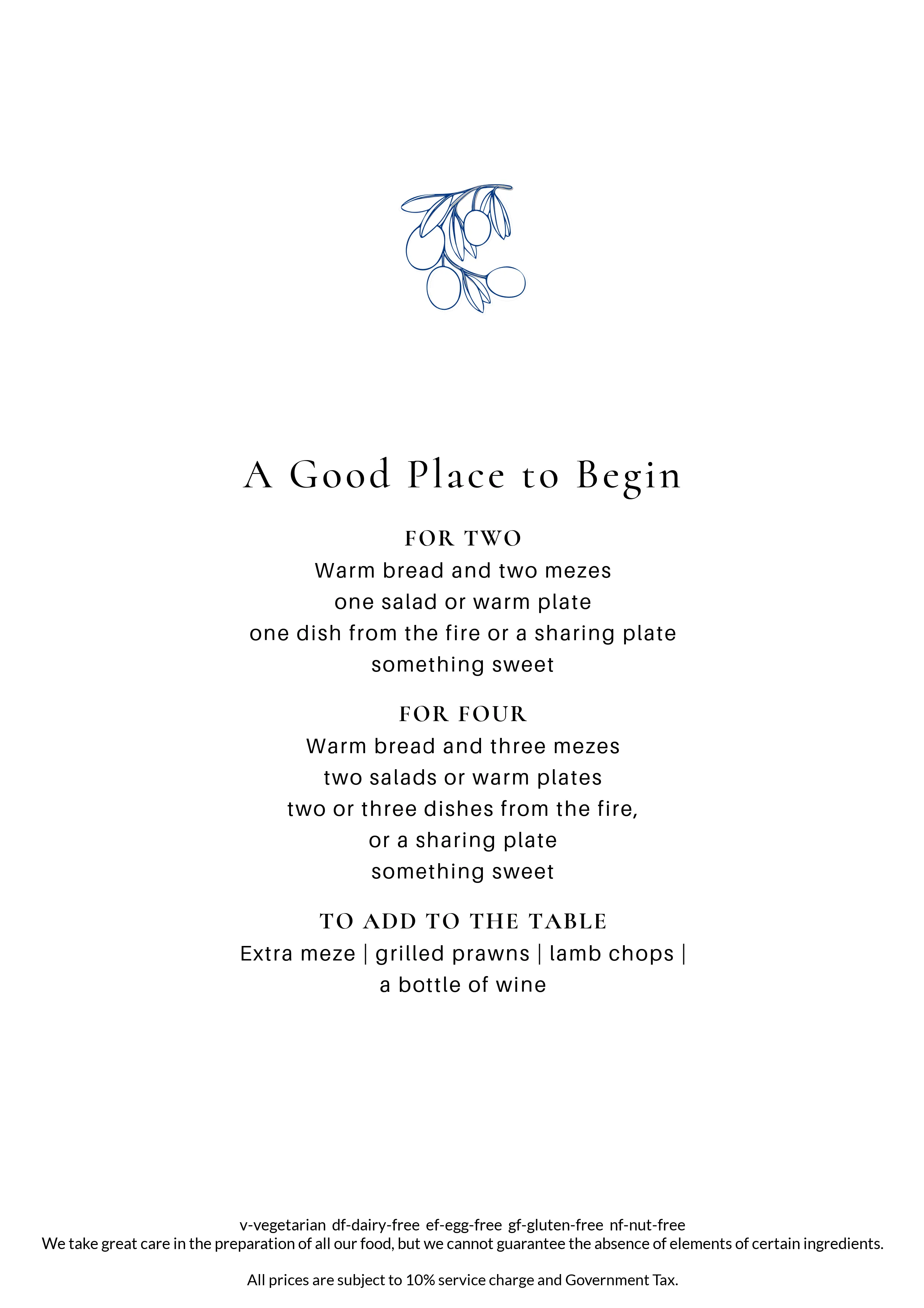 Alaturka Menu Page 1