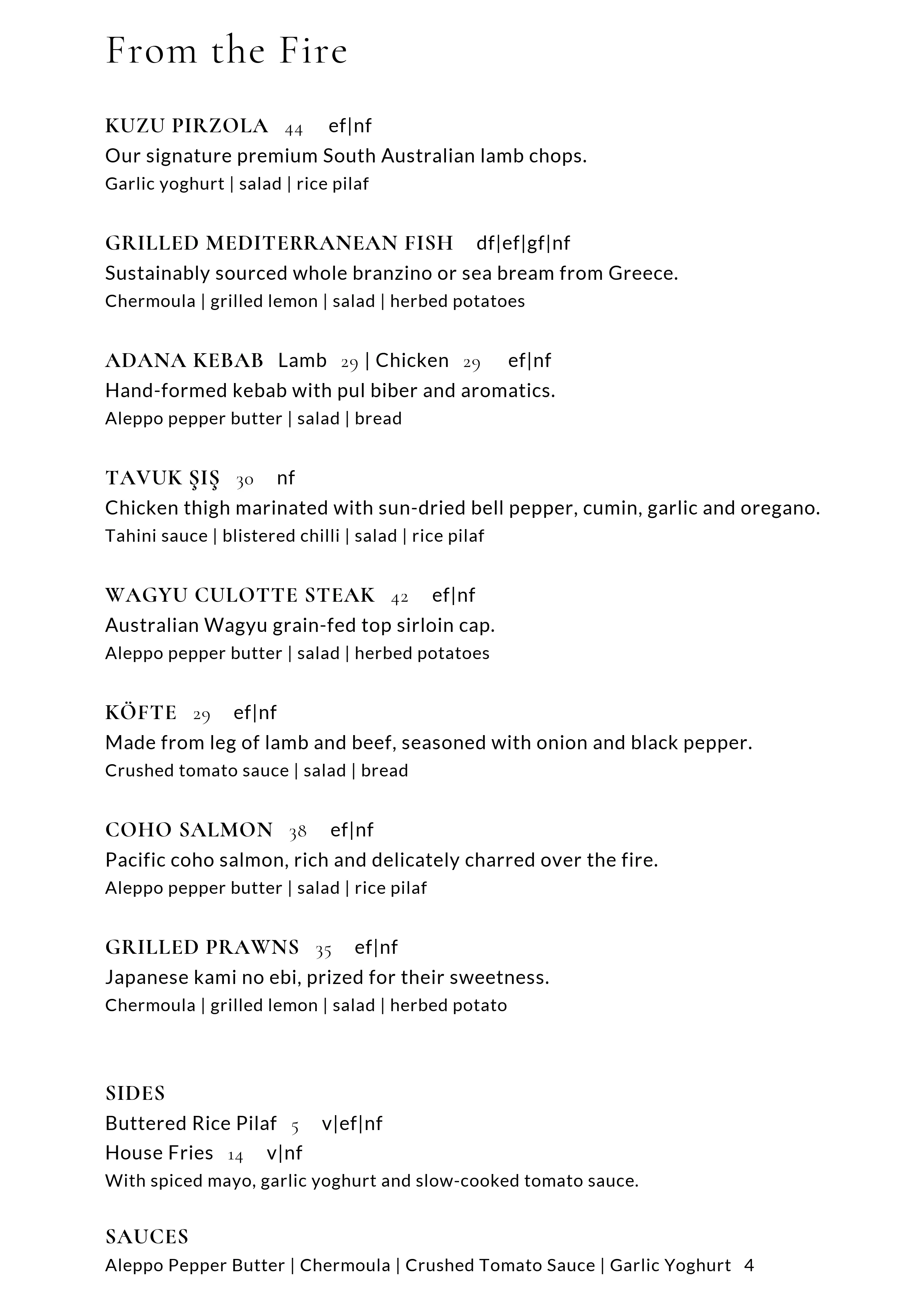 Alaturka Menu Page 5