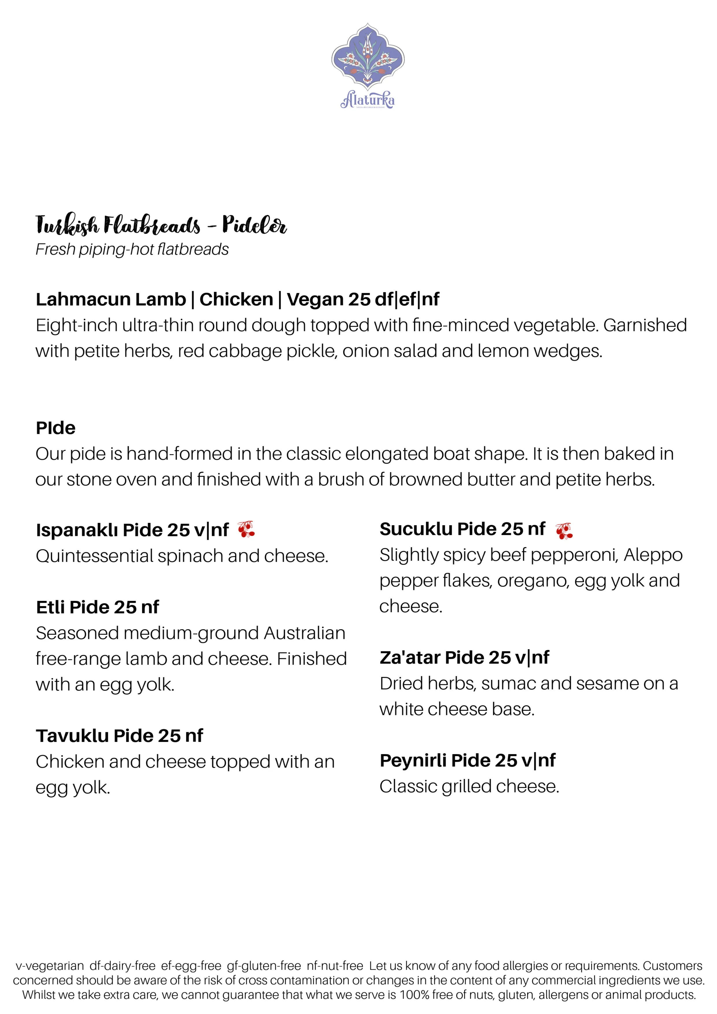 Alaturka Restaurant Menu - Charcoal-Grilled Meat Samplers