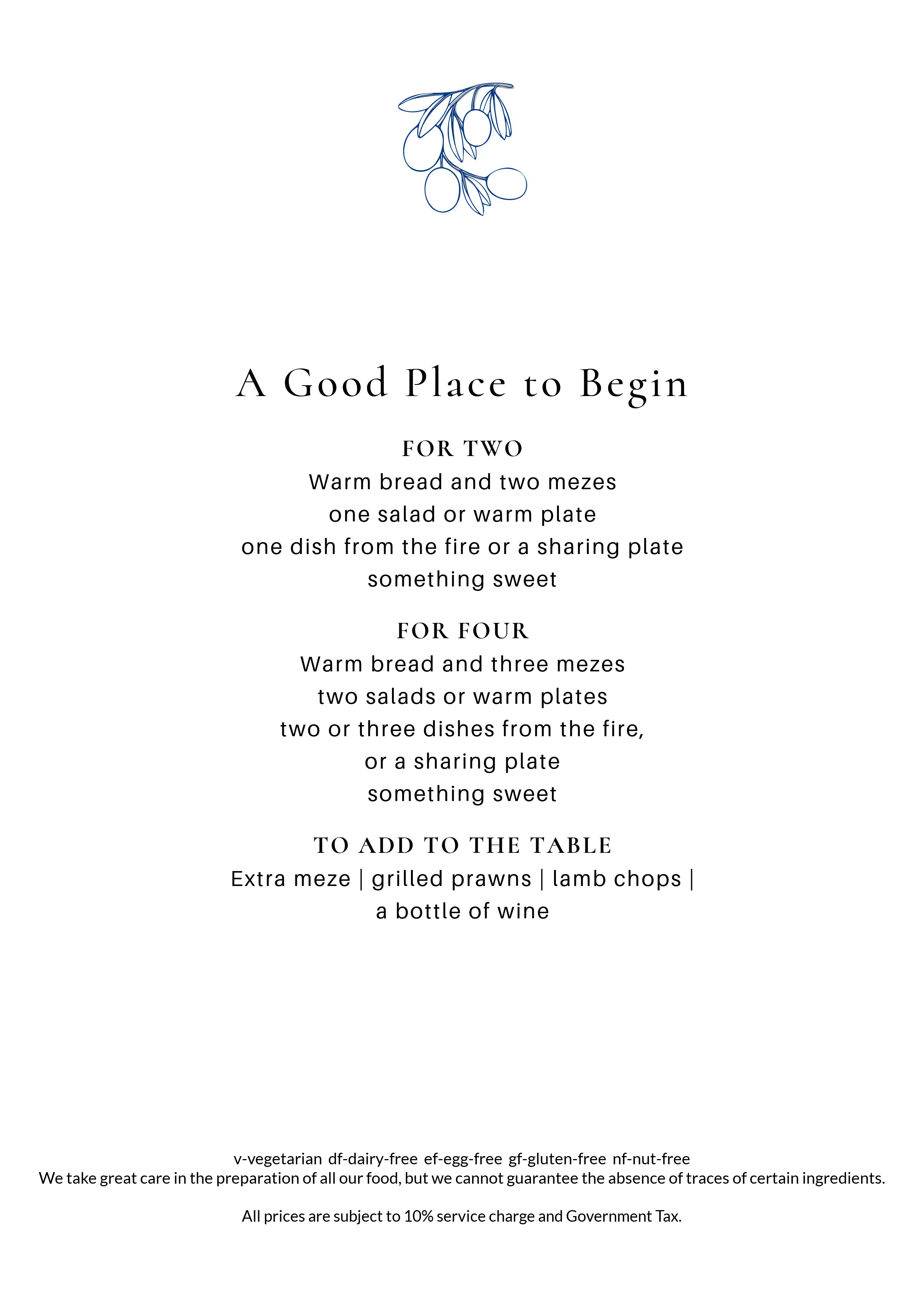 Alaturka Menu Page 1