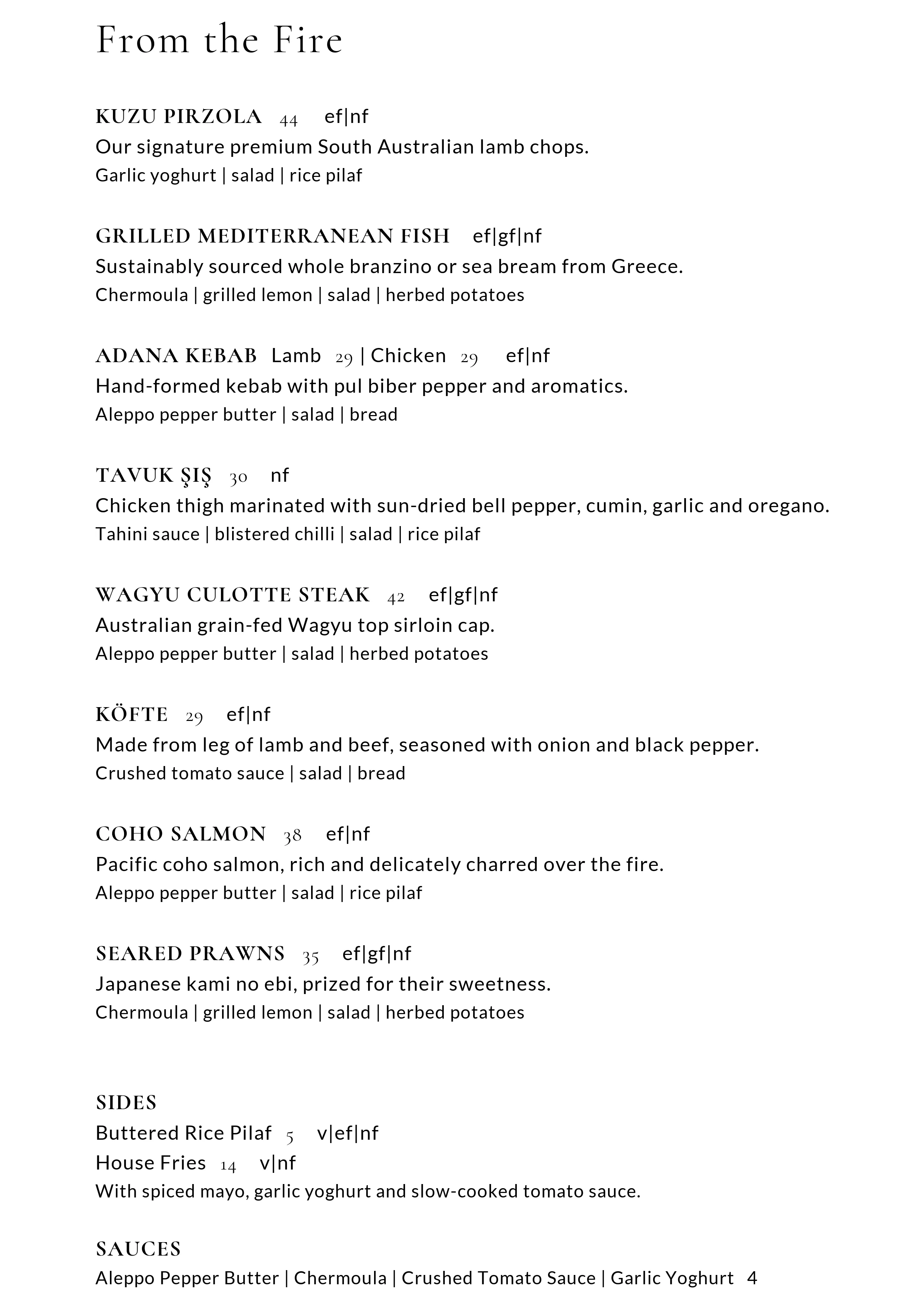 Alaturka Menu Page 5