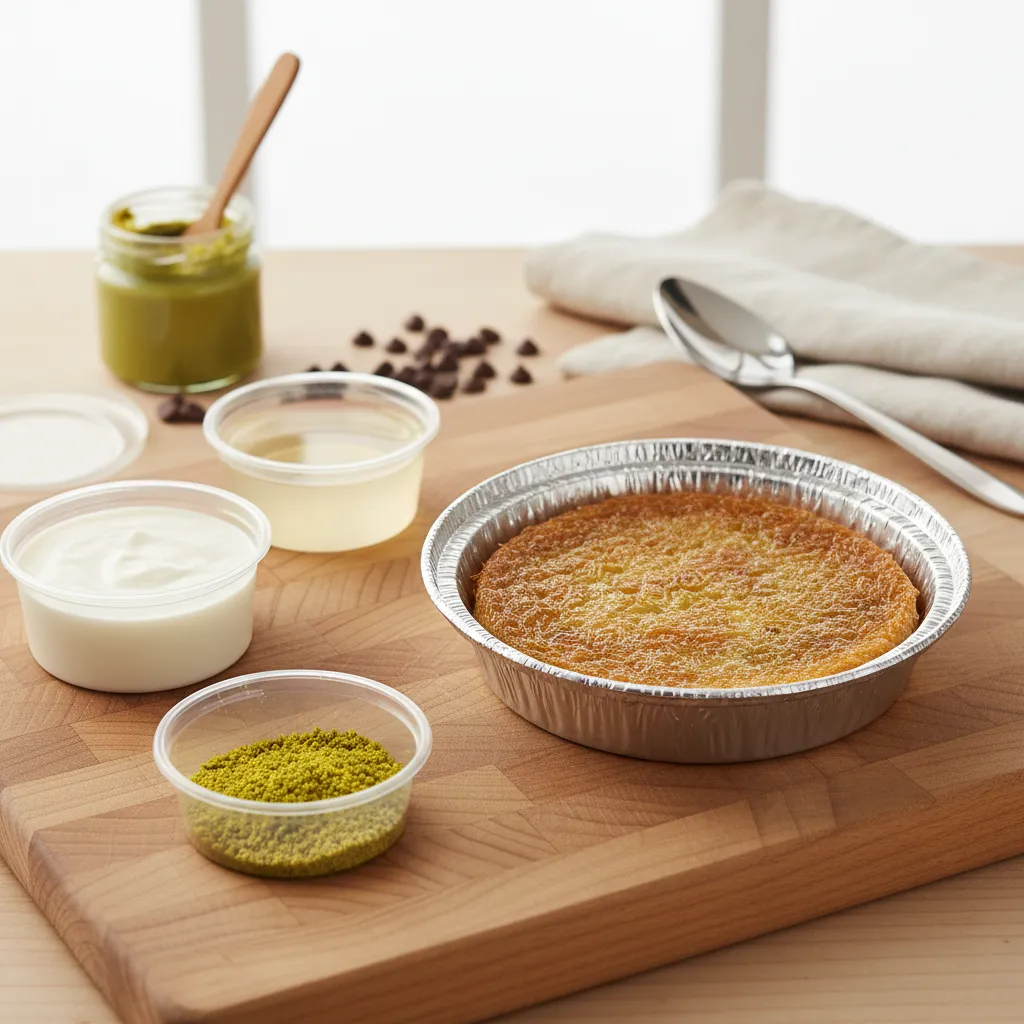 Kunefe Extra - premium kunefe with pistachio paste and chocolate